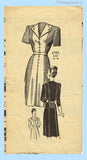 1940s Vintage Anne Adams Sewing Pattern 4795 Plus Size Misses WWII Dress 46 Bust