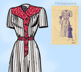 1950s Vintage Anne Adams Sewing Pattern 4797 Misses Plus Size Street Dress 48 B