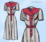 1950s Vintage Anne Adams Sewing Pattern 4797 Misses Plus Size Street Dress 48 B