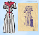1950s Vintage Anne Adams Sewing Pattern 4797 Misses Plus Size Street Dress 48 B