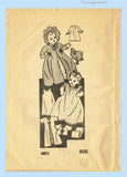 Anne Adams 4802: 1940s Cute 12 Inch Baby Doll Clothes Set Vintage Sewing Pattern
