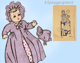 Anne Adams 4802: 1940s Cute 18 Inch Baby Doll Clothes Set Vintage Sewing Pattern