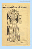 1950s Vintage Anne Adams Sewing Pattern 4992 Misses Shirtwaist Dress Size 32B Uncut