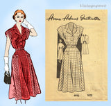 1950s Vintage Anne Adams Sewing Pattern 4992 Misses Shirtwaist Dress Size 32B Uncut