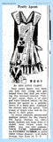 Anne Cabot 5007: WWII 1940s Flowerpot Apron Multi Size Vintage Sewing Pattern