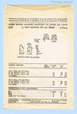 1940s Vintage Advance Sewing Pattern 3137 Darling Toddler Girls WWII Dress Sz 1