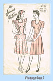 1940s Vintage Advance Sewing Pattern 4139 Misses Pinafore Dress Sz 34 Bust