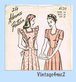 1940s Vintage Advance Sewing Pattern 4139 Misses Pinafore Dress Sz 34 Bust
