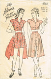 Advance 4161: 1940s Rare Misses 2 Piece Playsuit 32B Vintage Sewing Pattern