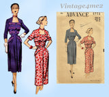 Advance 5773: 1950s Uncut Misses Dress Size 38 Bust Vintage Sewing Pattern