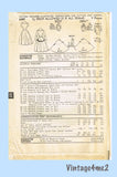 Advance 6089: 1950s Stunning Misses Street Dress Sz 30 B Vintage Sewing Pattern