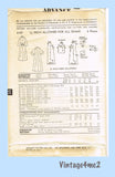 Advance 6107: 1950s Stunning Misses Duster or Dress 30 B Vintage Sewing Pattern