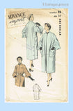 Advance Import 94: Rare Uncut Misses Swagger Coat Sz 32 Bust Vintage Sewing Pattern