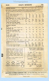 Advance Pattern 9578 Envelope Back