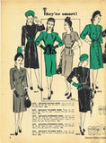 Digital Download Advance Fashion Flyer December 1945 Small 1940s Sewing Pattern Catalog