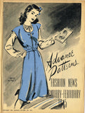 Digital Download Advance Fashion Flyer Jan Feb 1945 Small 1940s Sewing Pattern Catalog