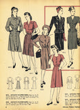 Digital Download Advance Fashion Flyer September 1945 Small 1940s Sewing Pattern Catalog 