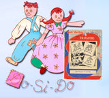 1940s VTG Aunt Martha's Embroidery Transfer 3223 Rare Raggedy Ann Tea Towels