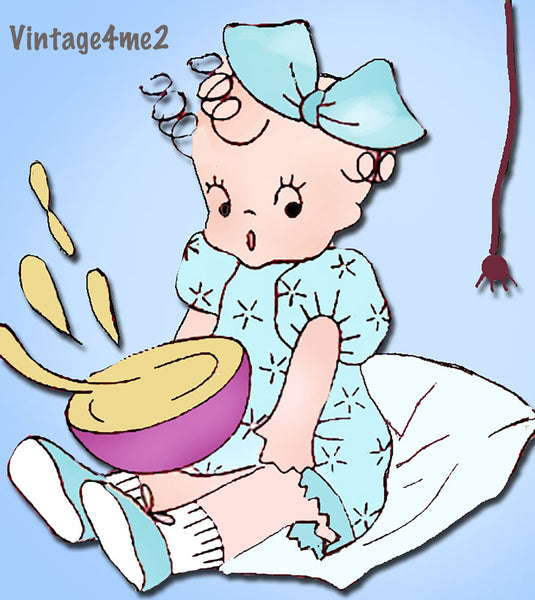 1950s Vintage Aunt Martha's Embroidery Transfer 646 Nursery Rhyme