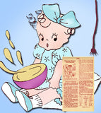 1950s Vintage Aunt Martha's Embroidery Transfer 646 Nursery Rhyme Baby Quilt FF