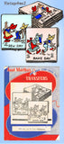 1940s VTG Aunt Martha's Embroidery Transfer 690 Uncut Ma & Pa DOW Tea Towels