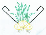 1960s Vintage Aunt Martha's Embroidery Transfer 9194 Uncut Veggie Tea Towels