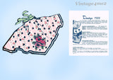 1950s Vintage Mail Order Sewing Pattern 7322 Unusual Slashed Waist Party Apron