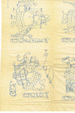 1930s Vintage Betty Burton Embroidery Transfer 1974 Uncut DOW Dutch Tea Towels