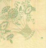 1940s Vintage Betty Burton Embroidery Transfer K Uncut Flower Big Basket