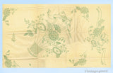 1940s Vintage Betty Burton Embroidery Transfer K Uncut Flower Big Basket