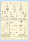 Butterick 1093: 1920s Rare Baby Girls Bloomer Dress Sz 2 Vintage Sewing Pattern