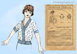 Butterick 2715: 1920s Stunning Misses Blouse Size 38 B Vintage Sewing Pattern