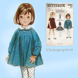 Butterick 3383: 1960s Cute Uncut Toddler Girls Dress Sz 1 Vintage Sewing Pattern