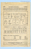 Butterick 3579: 1940s Uncut Misses Full Bib Apron Sz 40-42 B Vintage Sewing Pattern