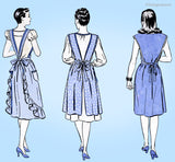Butterick 3579: 1940s Uncut Misses Full Bib Apron Sz 40-42 B Vintage Sewing Pattern