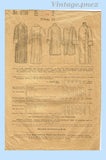 Butterick 5758: 1910s Stunning Misses WWI Coat Size 36 B Vintage Sewing Pattern
