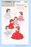 1950s Original Vintage Butterick Pattern 7971 Littlest Angel 11 inch Doll Clothes