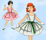 1950s Vintage Butterick Sewing Pattern 8388 Cute Baby Girls Party Dress Size 1