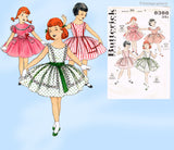 1950s Vintage Butterick Sewing Pattern 8388 Cute Baby Girls Party Dress Size 1