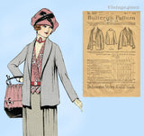 Butterick 9964: 1910s Stunning Misses WWI Coat Size 38 B Vintage Sewing Pattern