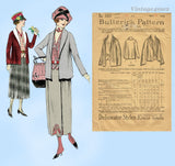 Butterick 9964: 1910s Stunning Misses WWI Coat Size 38 B Vintage Sewing Pattern