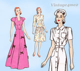 1940s Rare Uncut Vintage Butterick Manikin Doll Clothes Pattern WWII Nurses Uniform and More Set 1
