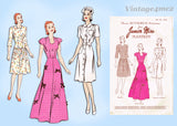 1940s Rare Uncut Vintage Butterick Manikin Doll Clothes Pattern WWII Nurses Uniform and More Set 1