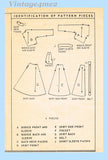 Clotilde 3125: 1950s Uncut Misses Street Dress Sz 38 B Vintage Sewing Pattern