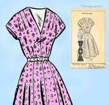 Clotilde 3125: 1950s Uncut Misses Street Dress Sz 38 B Vintage Sewing Pattern