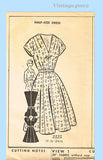 Clotilde 3125: 1950s Uncut Misses Street Dress Sz 38 B Vintage Sewing Pattern