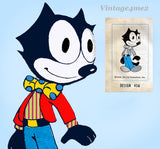 1960s Vintage Design Mail Order Sewing Pattern 456 Uncut Felix the Cat Doll