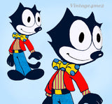 1960s Vintage Design Mail Order Sewing Pattern 456 Uncut Felix the Cat Doll