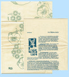 1940s Vintage Mail Order Pattern 905 Uncut Misses Pansy Full Bib Apron Fits All
