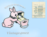 1950s Vintage Design Mail Order Transfer Pattern 939 Cute Uncut Baby Carriage Cover